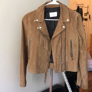 Sandro Fringe Suede Jacket